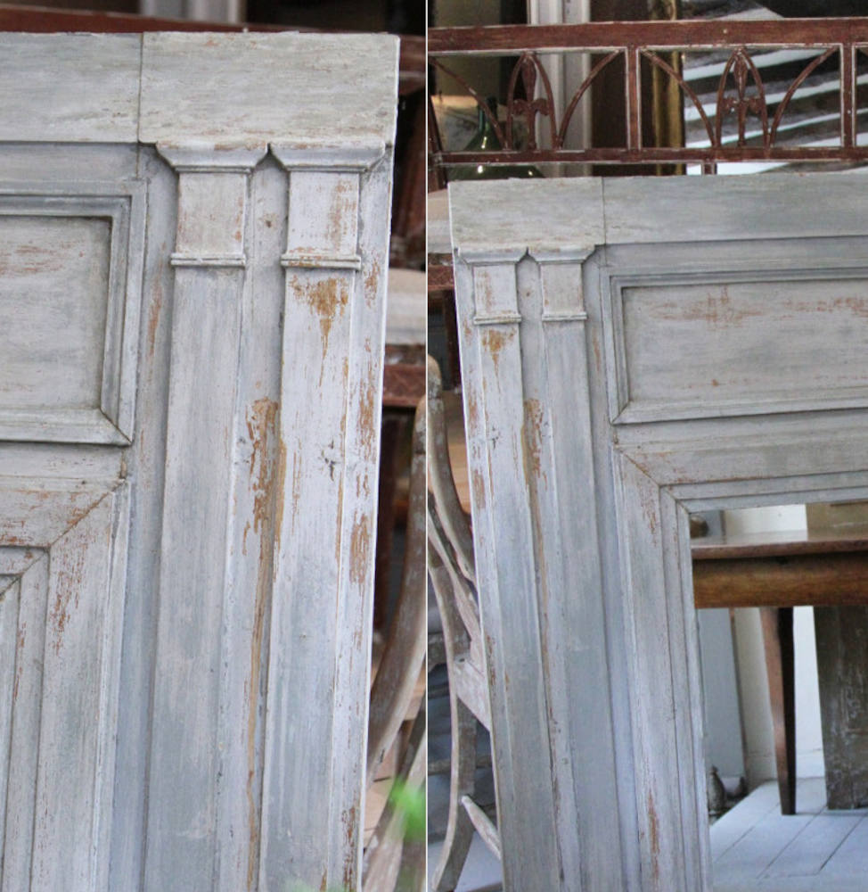 19th Century French mirror with original paint - Image 3