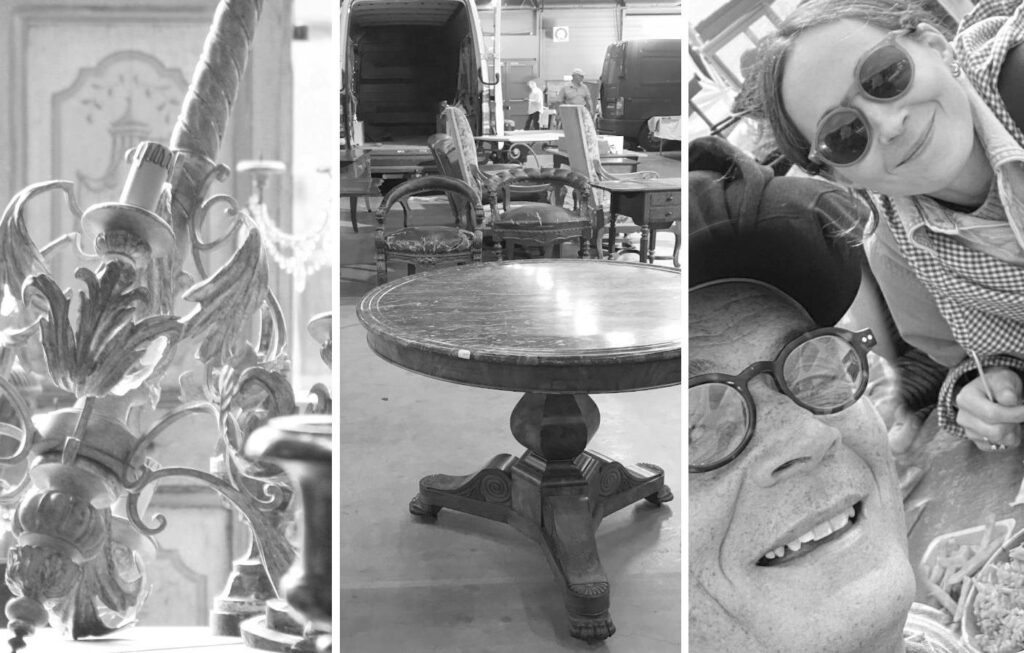 Buying trips through France visiting French antiques fairs